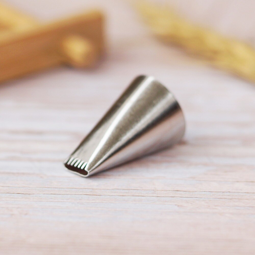#47 Mand Weave Piping Nozzle Kleine Size Basketweave Decorating Tip Nozzle Bakken Tools Voor Gebak Bakvormen Icing Tip
