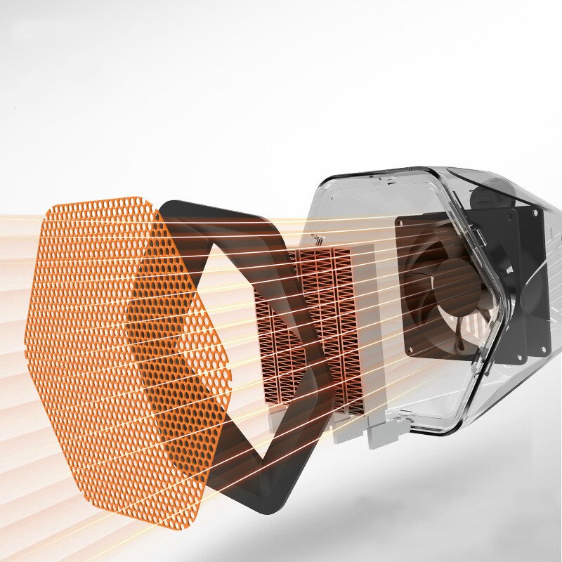 Portable Small Heater Hexagonal Mini Heater Small Desktop Home Heater Office Speed Fan 110-240V Outdoor Heater