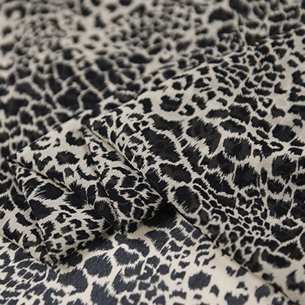 Leopard print pure silk georgette gauze silk fabric 100% silk fabric,SCG620