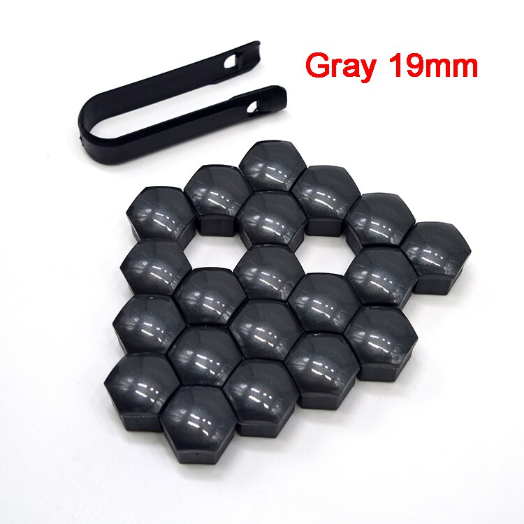 20 Pcs Car Wheel Stud Nut Bolt Covers Cap Remover Tool Key Tweezers Removal Dismantle Tool Fits For Universal Car Auto