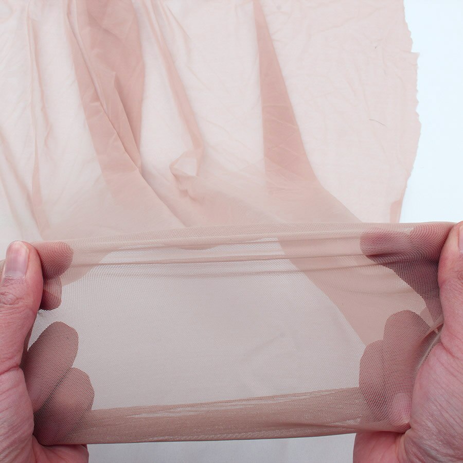 Erittäin elastinen ultrahieno nylon verkkokangas nude lihanväri 4 -suuntainen joustava elastaaniverkko alusvaatteet sukat neulottu pihalla