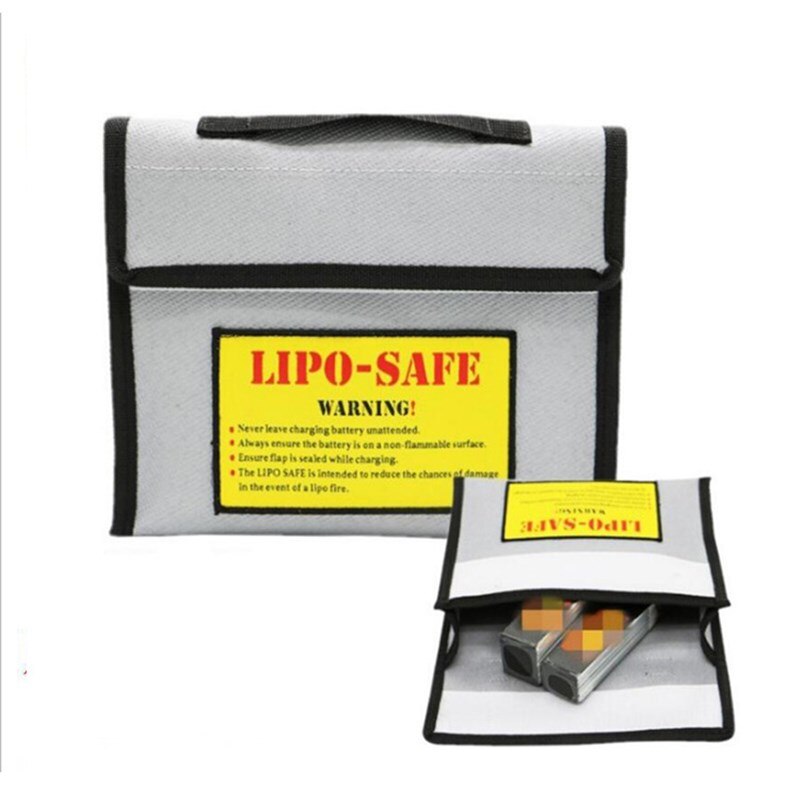 Litiumbatteri explosionssäker väska flygplansmodell batteri brandsäker explosionssäker väska handväska 240 * 185 * 65mm fil brandsäker