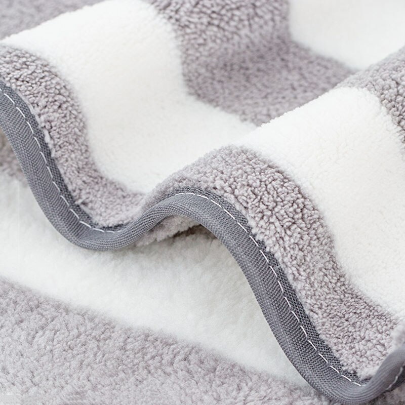 Super Absorbent Beach Towel Microfiber Home Hotel Striped Blue Luxury SPA Bathroom Body Bath Towel Face Towels for Kids Adults