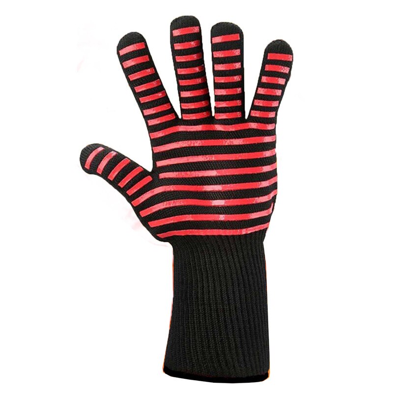 1 stück Wärme beständig handschuhe 500/800 grad Grill ofen hohe temperatur Nicht-Unterhose handschuhe isolierung Anti-verbrühungen Mikrowelle: A