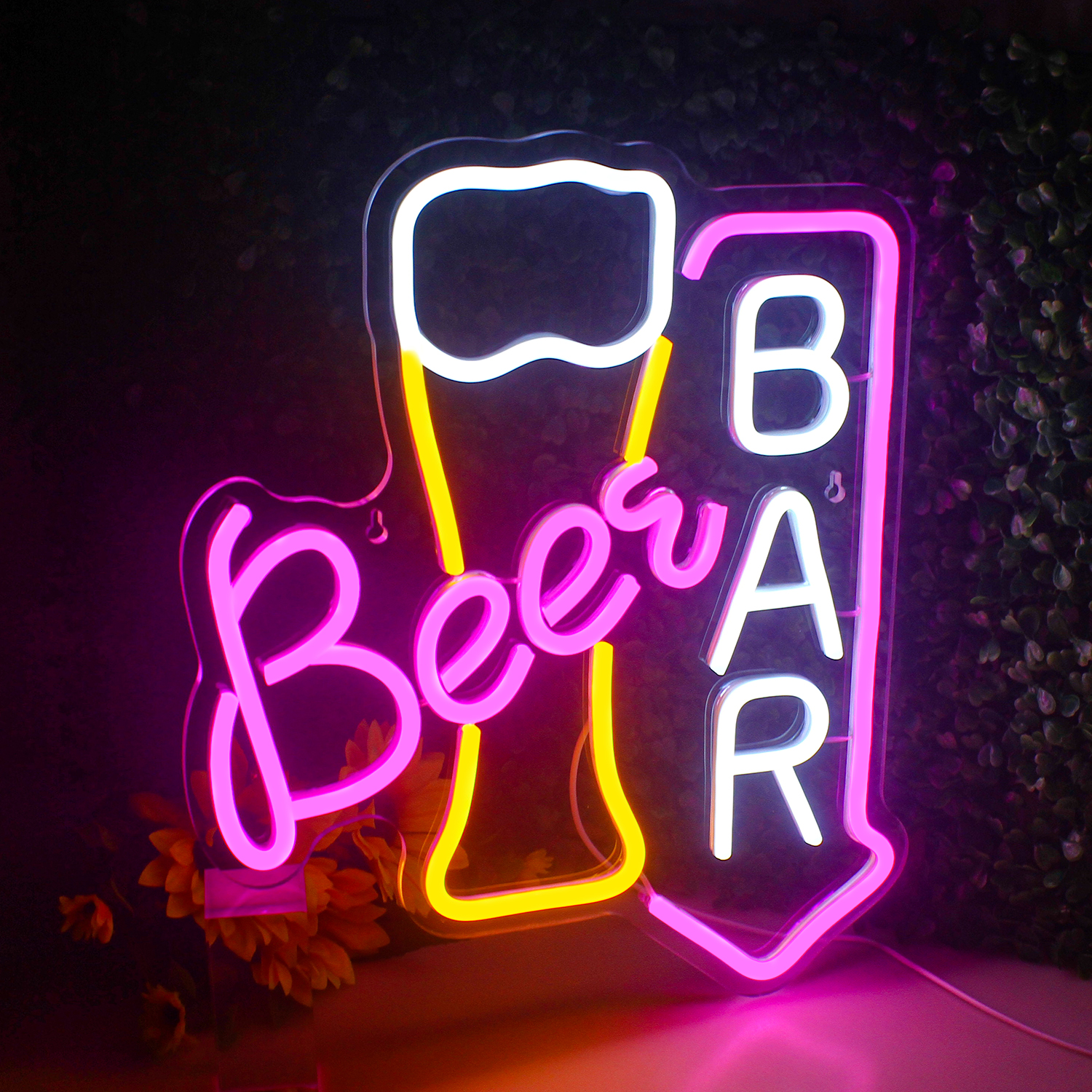 Letrero de neón para Bar de cerveza, luces Led de neón para decoración de pared, letreros iluminados para Bar en casa, carrito, restaurante, cueva, Bistro, Club, decoración de