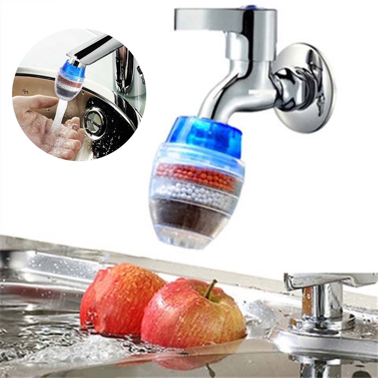 Kraan Filter, Mini Keuken Water Filter, waterzuiveraar Gezonde Kraan Waterzuivering Vijf-Layer Purifier Filter Head