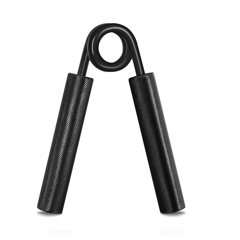 Adjustable Heavy Hand Gripper Fitness Exerciser Hand Forearm Gripper Wrist Strengthener Arm Chest Expander Aluminum Rod Grip: Black
