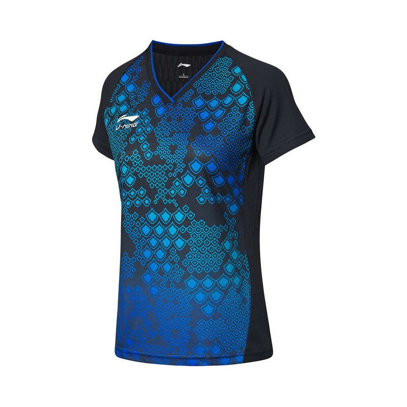 Lining Women Table Tennis Match Clothes Conventional T-shirt Quick-drying Comfortable Breathable Shirt AAYM232