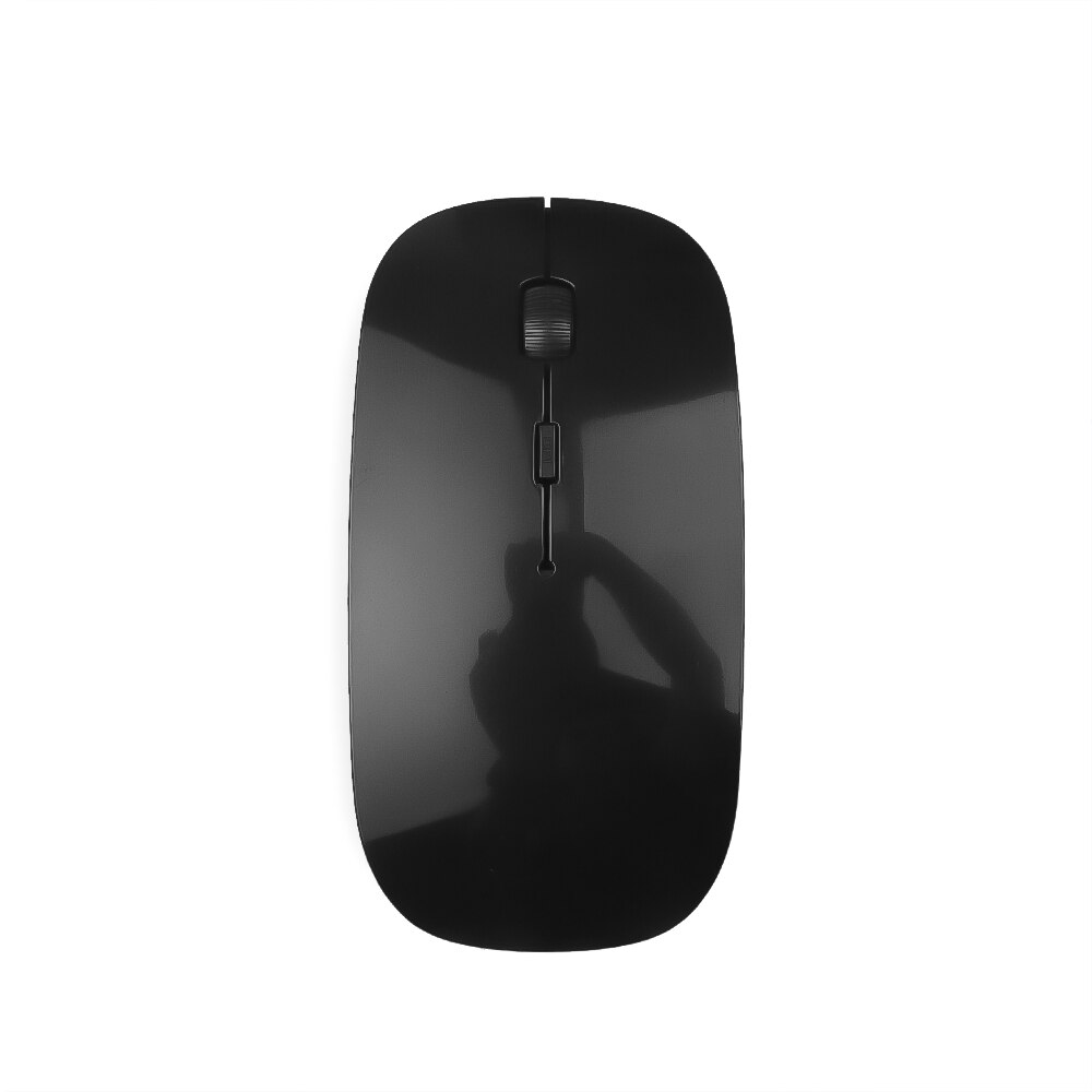 Kebidumei-souris optique Gaming sans fil 2.4 ghz Ultra fine, avec récepteur USB ordinateur portable: Black
