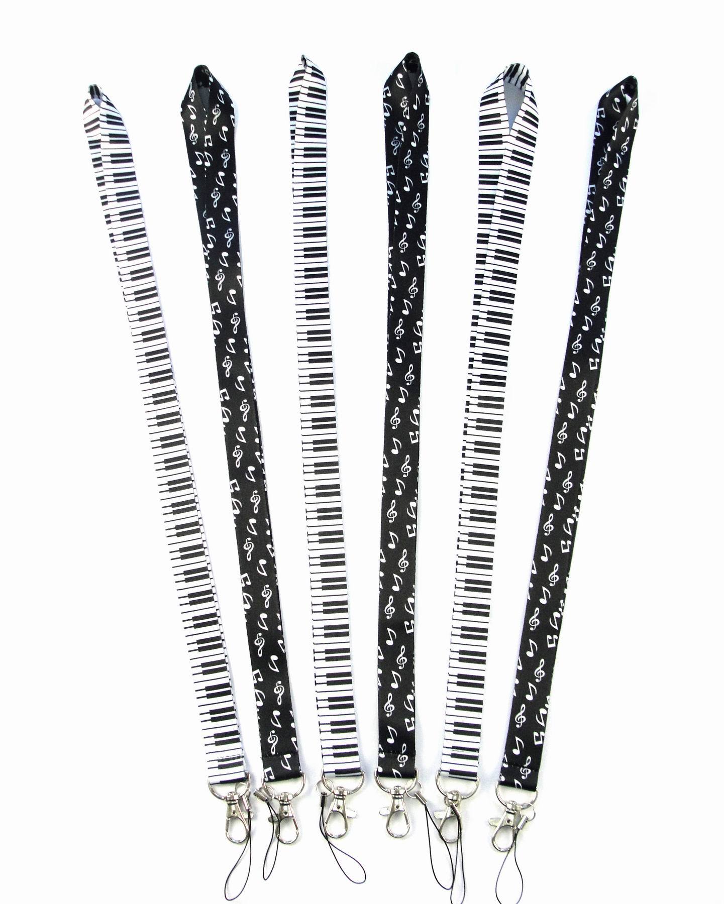 40Pcs Piano Muziek Nek Lanyards Voor Mobiele Telefoon Accessoires Leuke Telefoon Bandjes Lange Lanyards Voor Sleutels Id-kaart