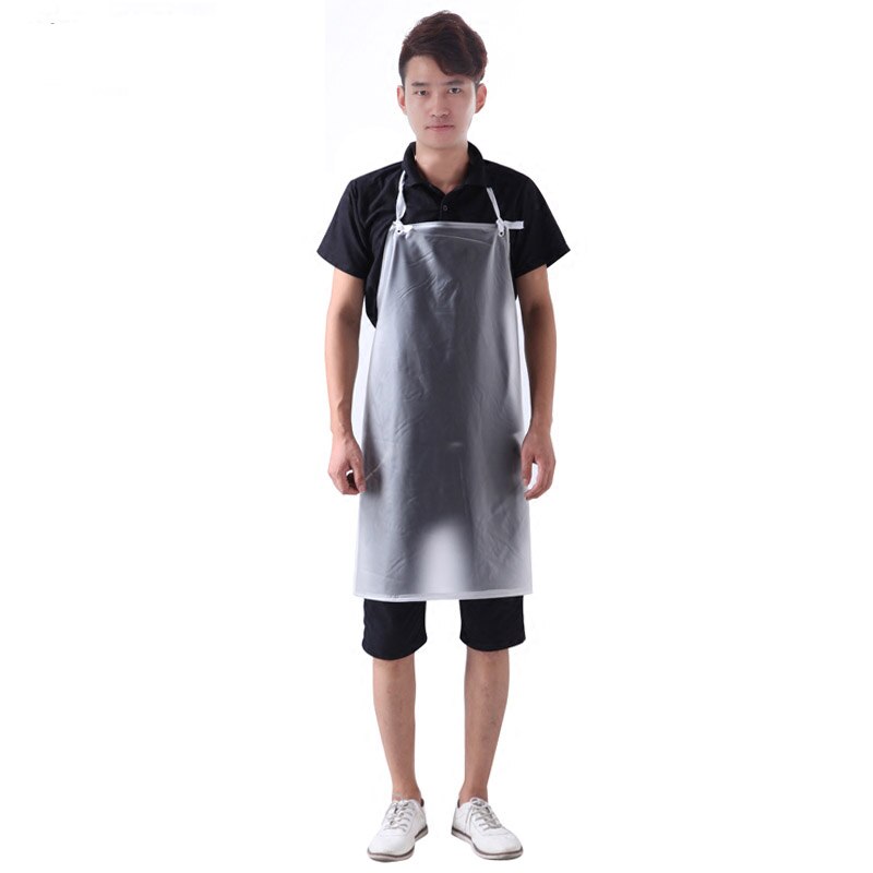 Delantales desechables impermeables y resistentes al aceite para adultos, ropa de trabajo de cocina sencilla sin mangas para hombres y mujeres.