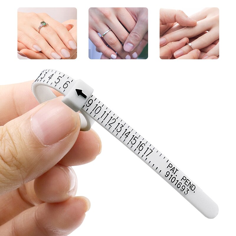 Brand ring size ruler ring measurement tool hand ring ring size measurement ring gauge finger gauge real tester