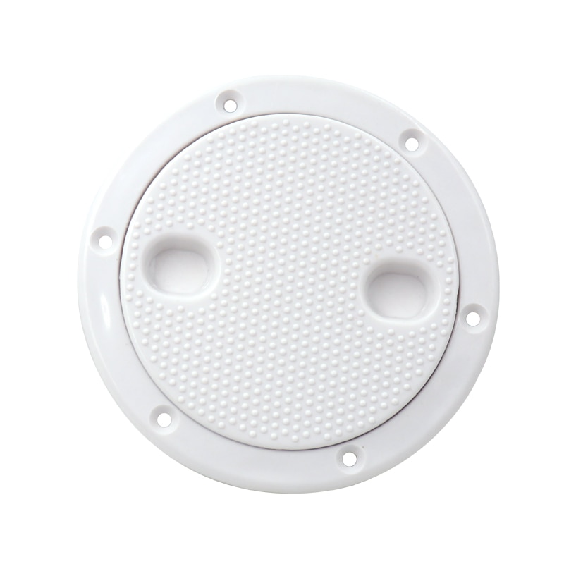 1 Piece ABS Inspection 4 Inch No Screw Round Anti-corrosive White Access Hatch Cover Deck Plate For Boat Yacht Marine Tight