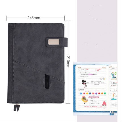 A5 Soft School Planner Notebook Daily Weekly Yearly Planner Notebook Personal Journal Diary Organizer Planner Agenda: Purple