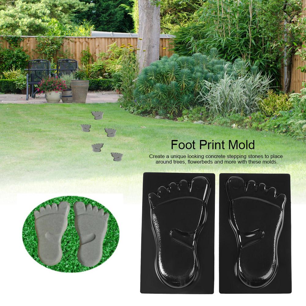 Foot Print Mold Concrete Stone Paving Maker Garden Mould Make Your Own Huge Footprints Walkway Garden Paving Molds