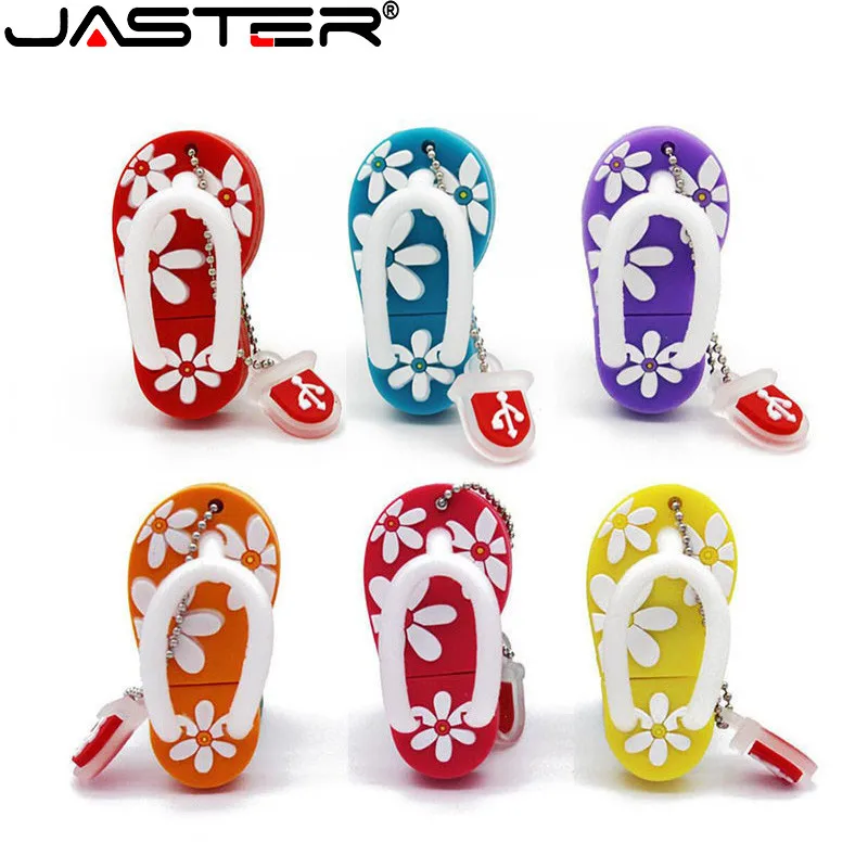 JASTER carino cartone animato USB 2.0 veloce unità 128GB ciabatta modello penna unità 64GB memoria bastone ad alta velocità 32GB regalo per bambini U disk