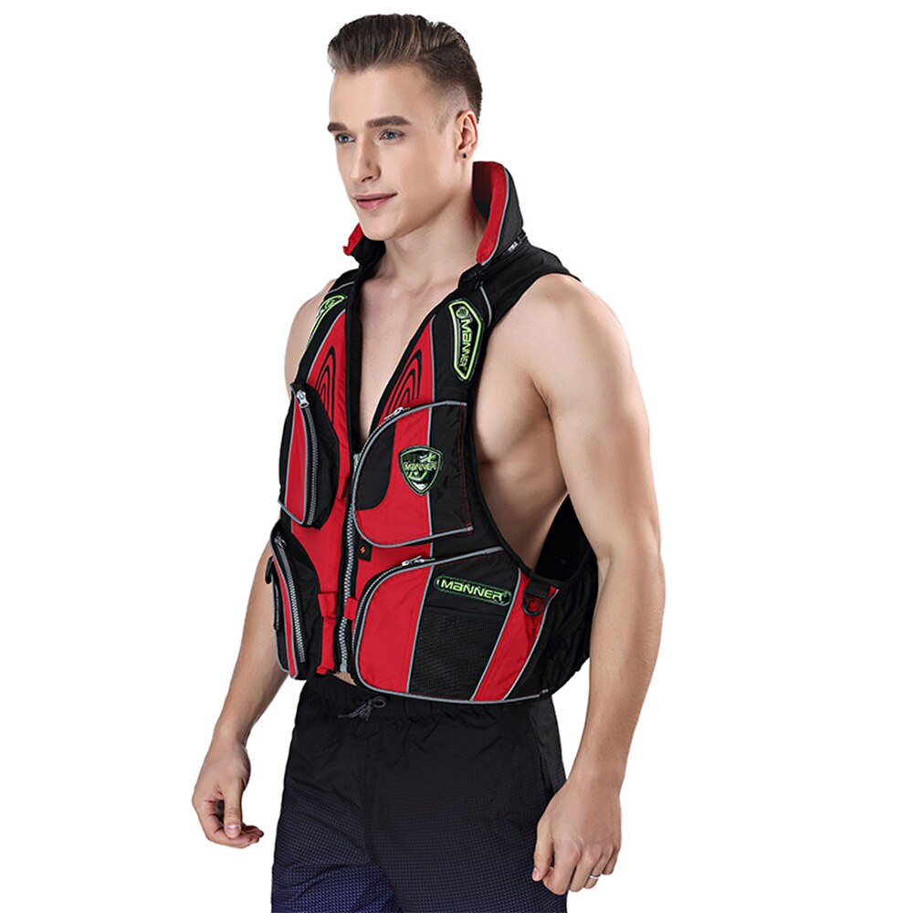 Licht Leven Vest Vissen Leven Outdoor Vest Hoge Drijfvermogen 50-100Kg Multi-Pocket Leven Veiligheid Vest