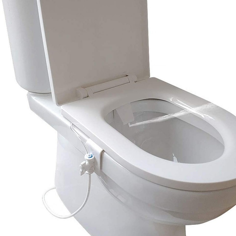 Portable Bidet Attachment Toilet Seat Self-Cleaning Nozzle-Fresh Water Bidet Sprayer Mechanical Wash Flushing Sanitary Device