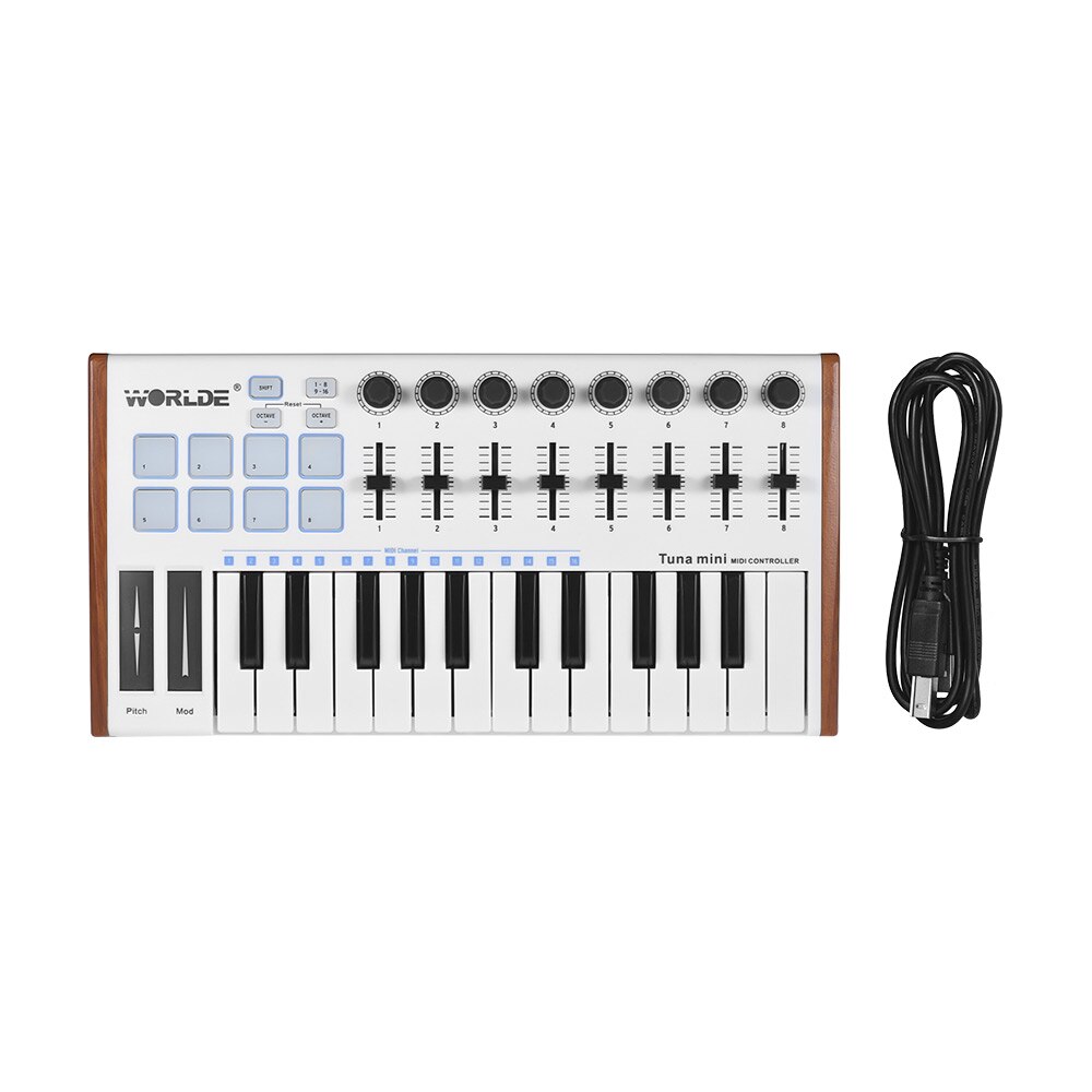 Portable MIDI Keyboard Controller Mini USB Keyboard MIDI Control MIDI Controller Keyboard Pads 7 Styles for Option
