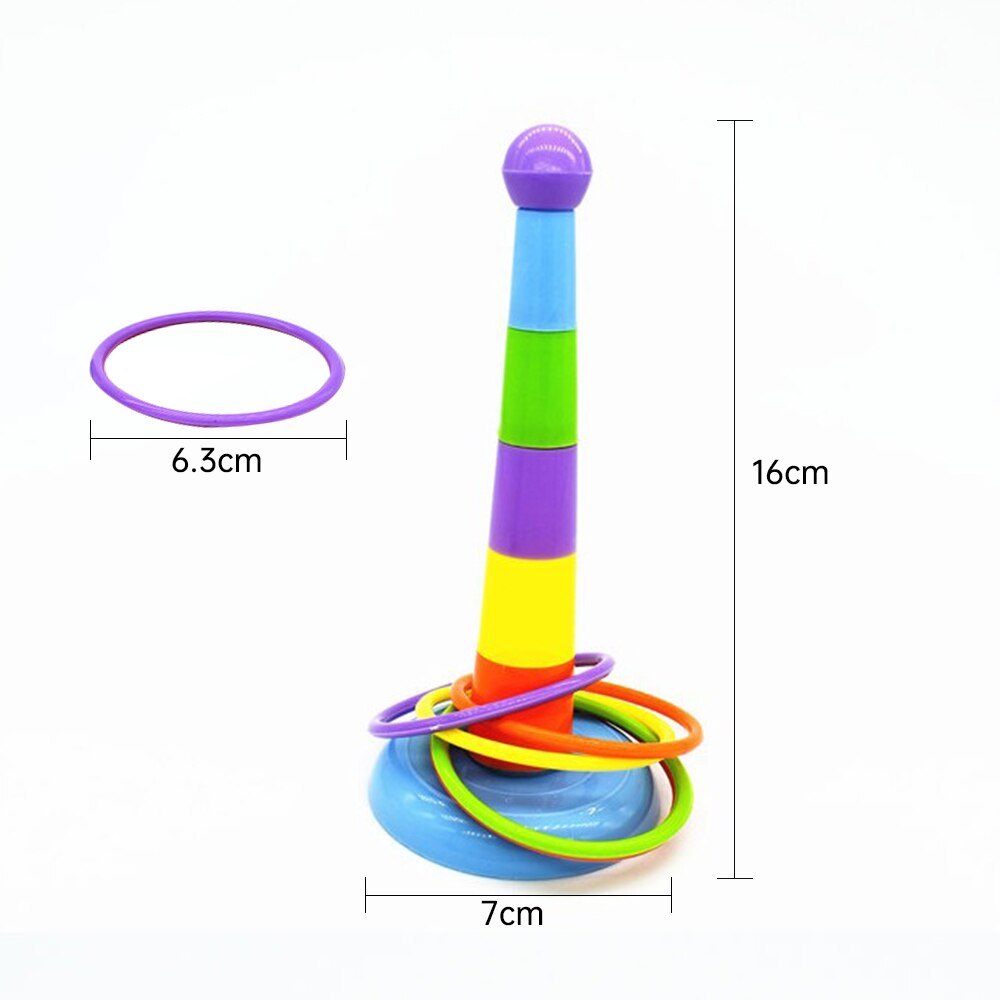 Divertido Mini juguete de férula para loro, Juego de desarrollo de inteligencia, anillos coloridos, juguete de entrenamiento para actividades de aves, triangulación de