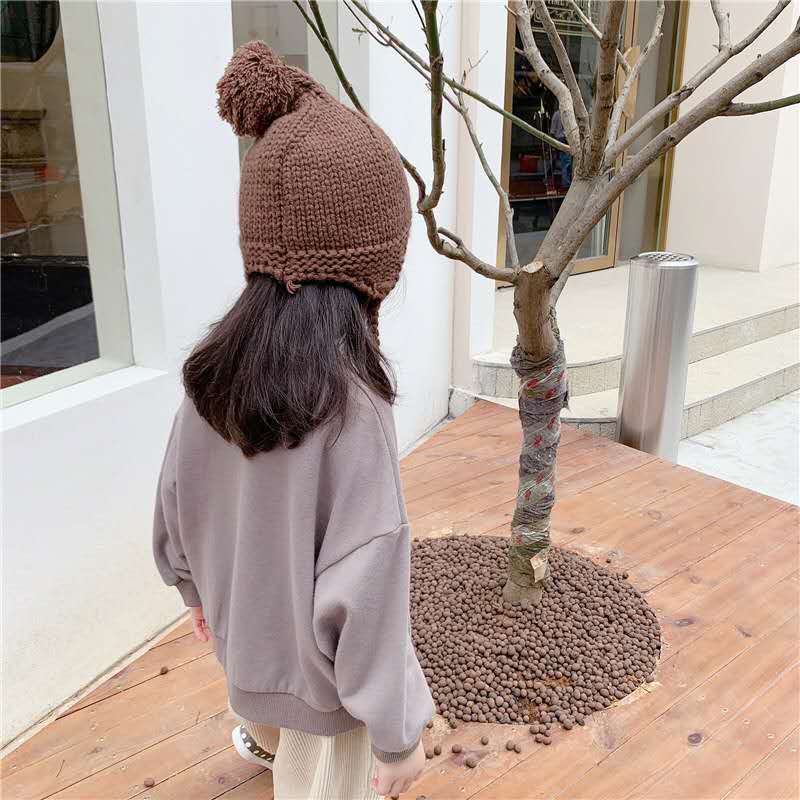 Pull manches longues pour enfants, produit, avec impression d'alphabet, version coréenne, automne,