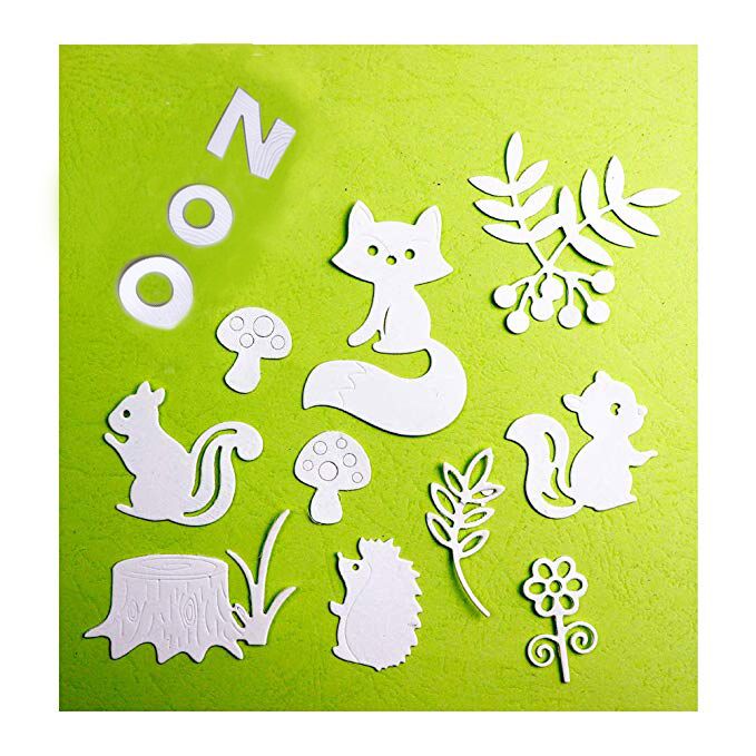 Tree Stump Dies Animal Metal Cutting Dies Scrapbooking Bird Butterfly Flower leaf Die Cut for DIY Paper Card Making