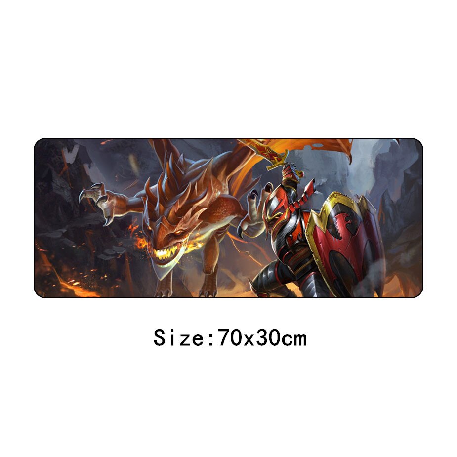 SIANCS de 70x30cm Dota 2 grandes alfombrilla de ratón de goma XL velocidad Gamer Gaming Mousepad ordenador portátil Lockedge de alfombrilla de ratón teclado Pad: model H