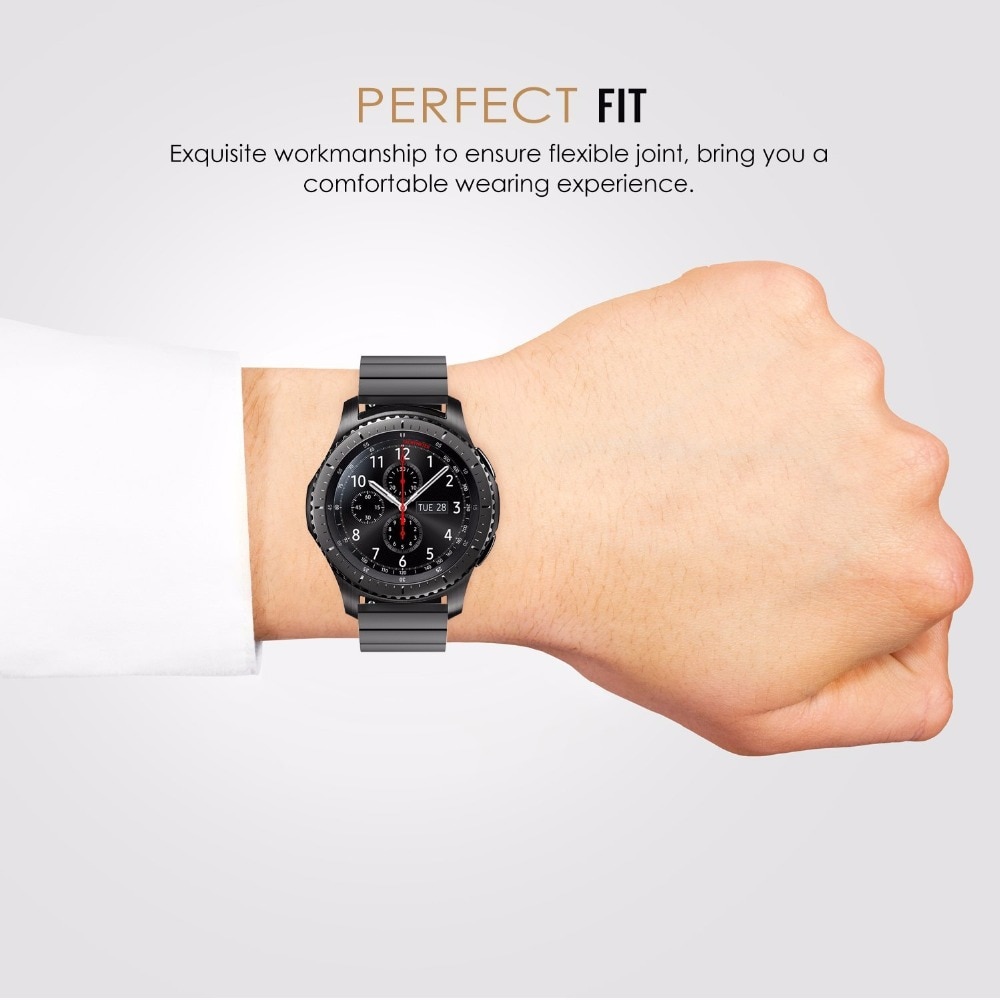 18Mm 20Mm 22Mm Universele Horloge Band Strap Rvs Vervanging Link Armband Voor Samsung Gear S2 Classic s3 Frontier