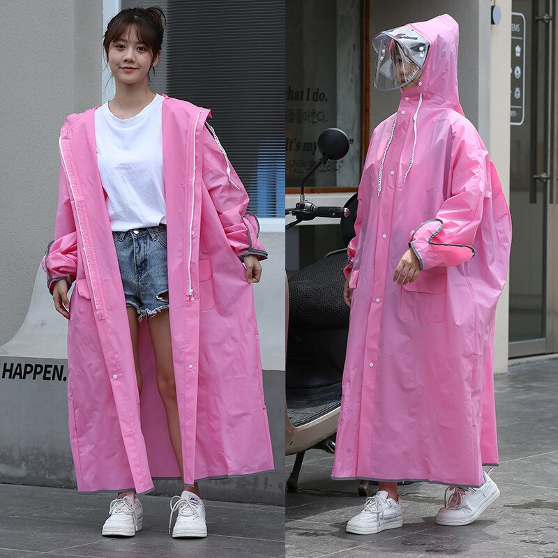 Women Man Raincoat Adult Clear Transparent Rainwear Waterproof Rain Poncho Coat Bicycle Rain Suit Jackets for Women: Raincoats 2 / XXL 175-185cm