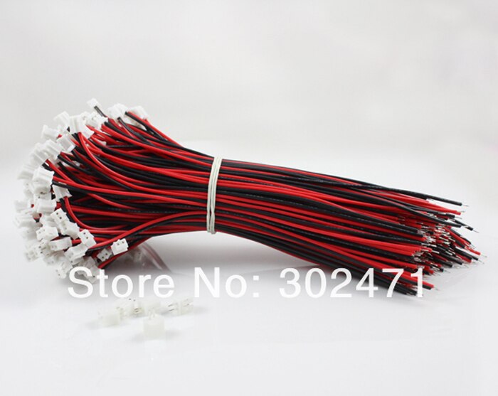 Mini. Micro JST 1.5mm T-1 2-Pin Connector w/.Wire x 10 sets. 2pin1.5mm