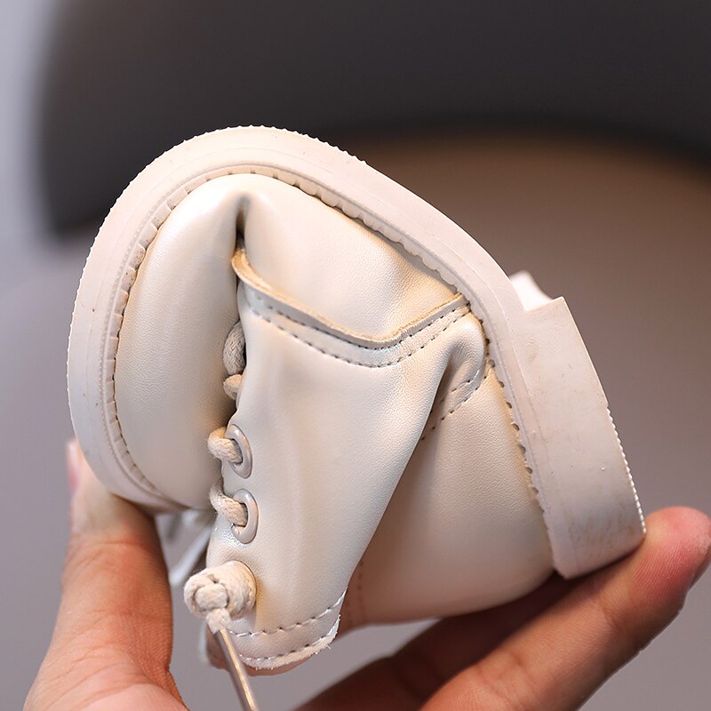 automne enfants chaussures en cuir souple enfant en bas âge enfants Martin bottes imperméable à l'eau confortable filles bottes