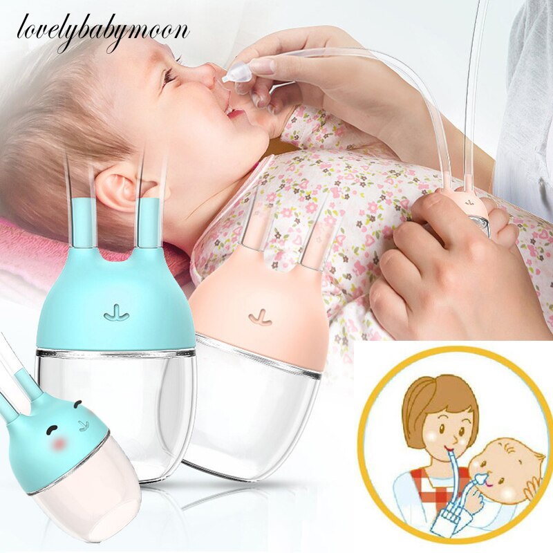 Convenient Baby Safe Nose Cleaner Vacuum Suction Nasal Mucus Runny Aspirator Inhale Baby Kids Healthy Care Stuff