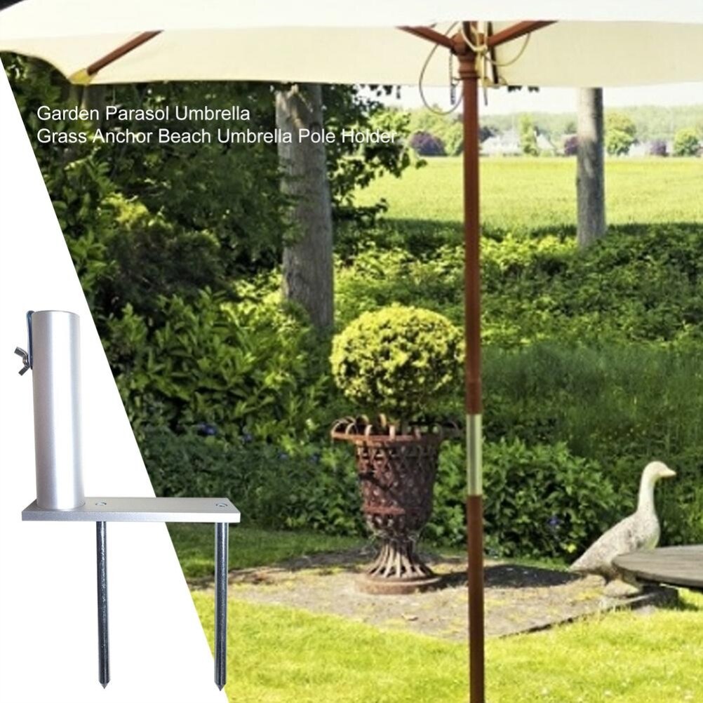 Zonnescherm Paraplu Stand Spike Parasol Grond Plug Metalen Insert Plug Voor Zomer Outdoor Vaste