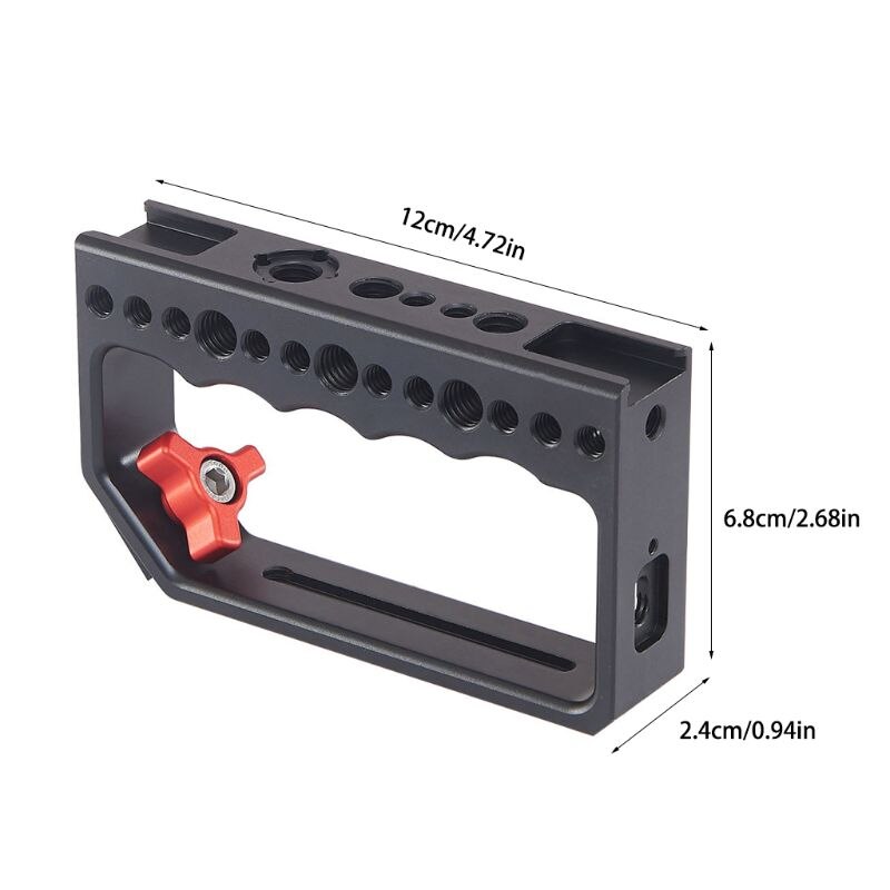 Camera Grip 1/4 Inch Screw Holes Video Stabilizing Rig for Camera Cage Monitor XXUC