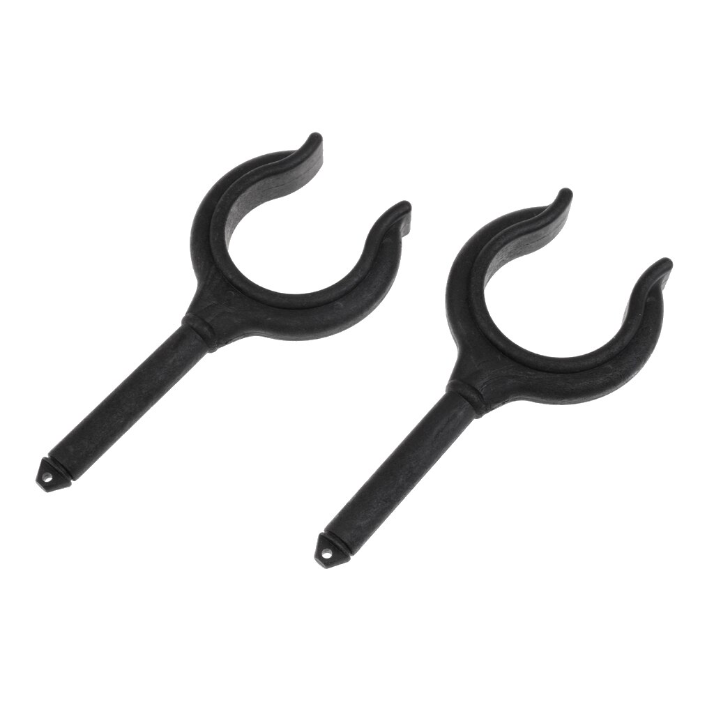 2Pcs Nylon Marine Boat Dinghy Oar Lock Rowlock Side Mount Fits 1 3/4" Oars