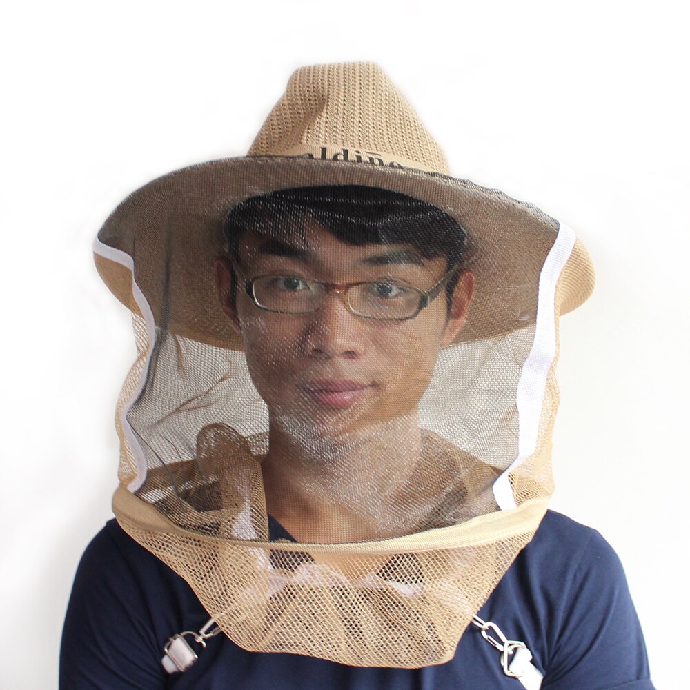 Beekeeping Jean Hat With Face Mask Insect Mesh Net Head Face Protector Beekeeper Equipment Tools