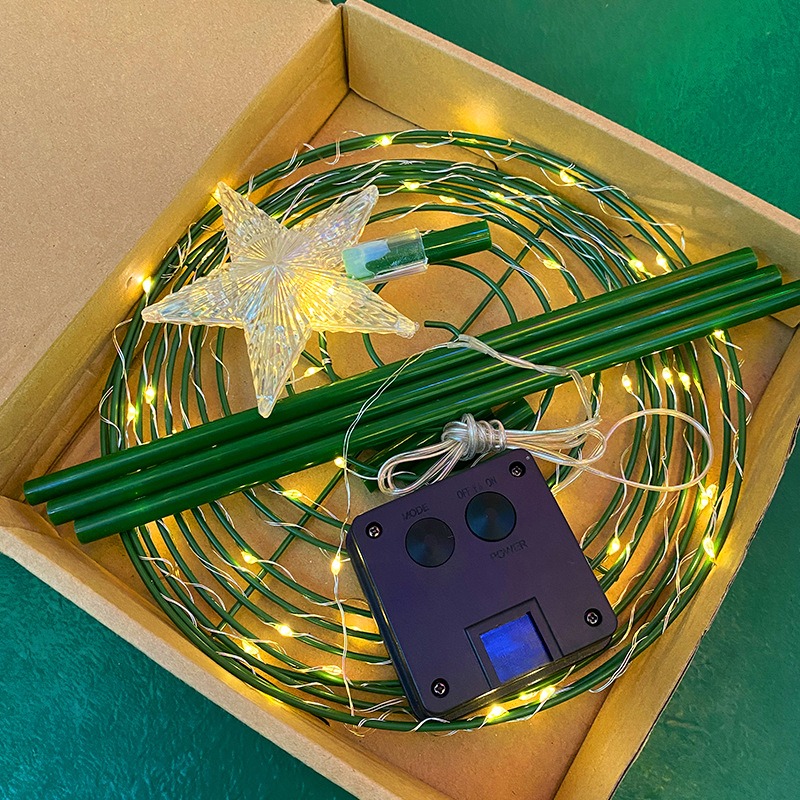Weihnachtsbaum Hof Lichter Stern Weihnachtsbaum dekorative Lichterkette LED solarbetriebene Bodenstecker in Lichterkette Ich bin Freien