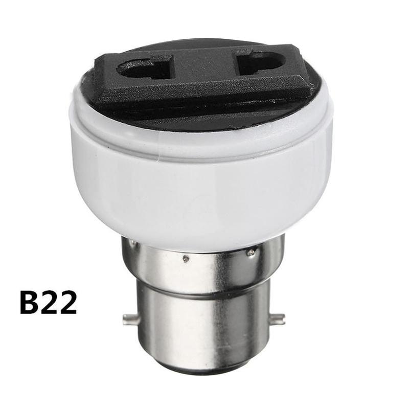 E27/b22 eua/reino unido plug parafuso lâmpada soquete lâmpadas suportes fêmea soquetes adaptador de conversão de alimentação para eua ue plug: B22 -US