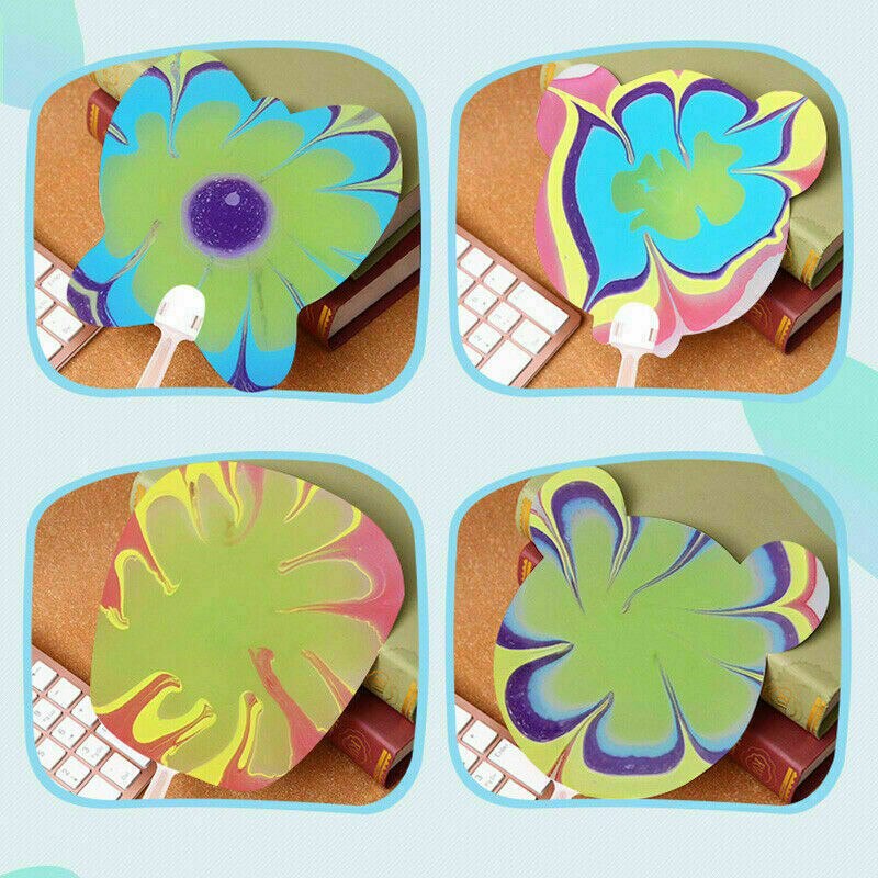 6 Colors Marbling Painting Kit DIY Painting Water Marbling Paint Art Set for Child beginners