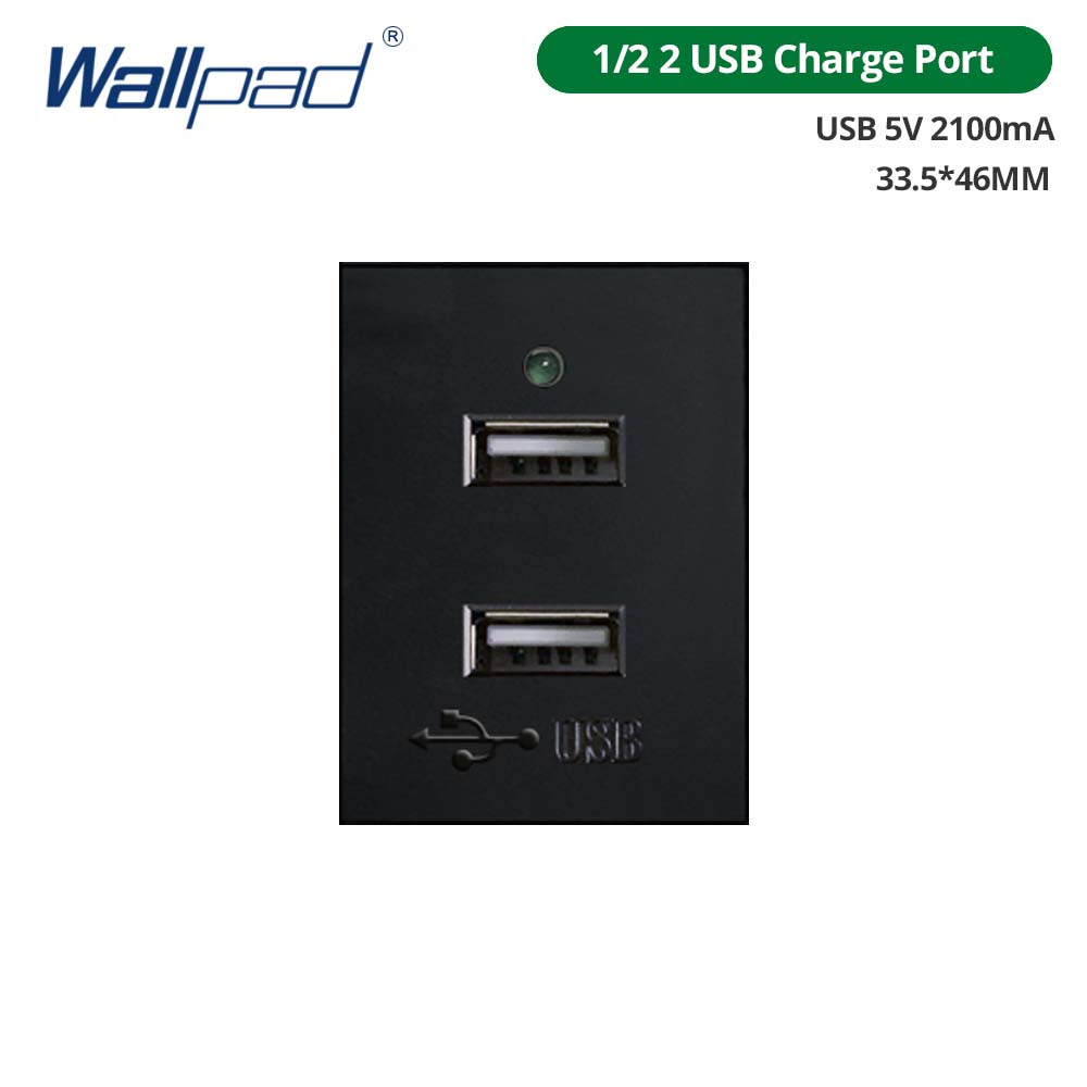 Wallpad DIY Black Tempered Glass Stainless Steel Aluminum Panel Wall Light Switch and Socket 118*75mm Module Frame Only: Navy Blue