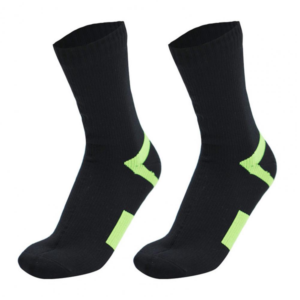 1 Pair Wading Socks Comfortable Waterproof Socks Elastic Cozy Women Men Winter Warm Mid-Tube Socks for Climbing: S / Silver
