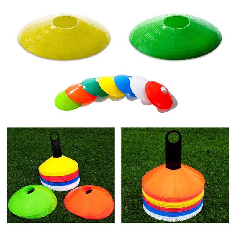 10 Football Round Mouth Logo Disc Multi-color Soft Round Mouth Dial Flexible Plastic UFO Obstacle Self-training Equipment: 01