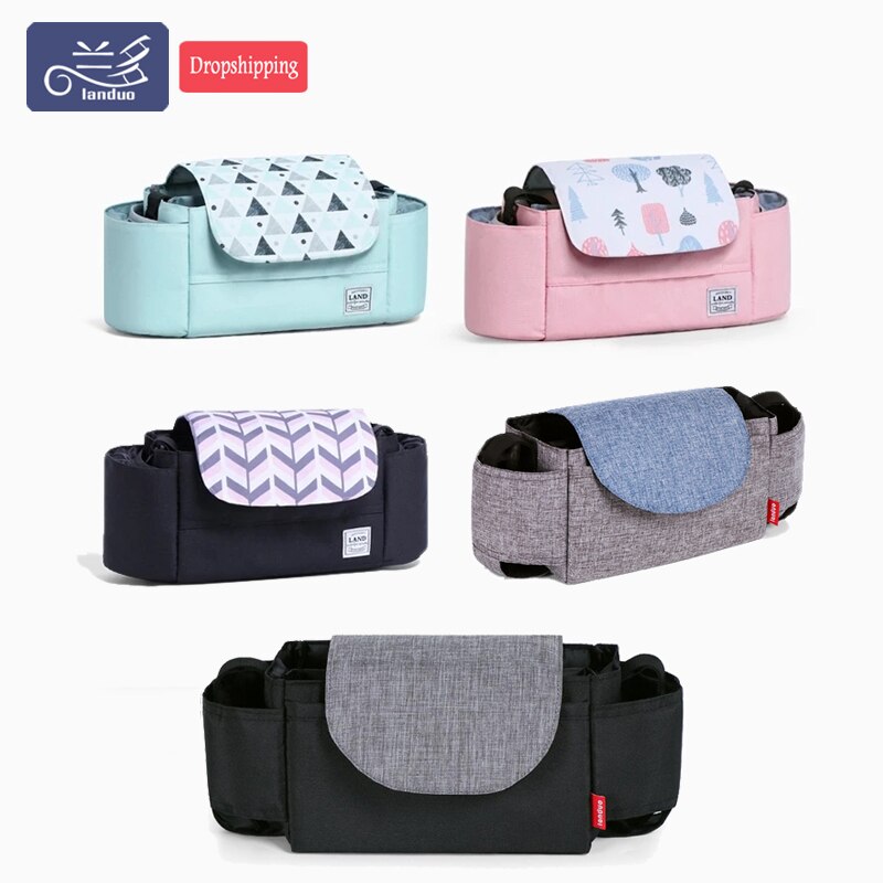 Land Baby Kinderwagen Organizer Tragbare Baby Wagen Hängen Taschen Kinderwagen Tasse Halfter Multi-funktion Kinderwagen Zubehör Tasche MPB100