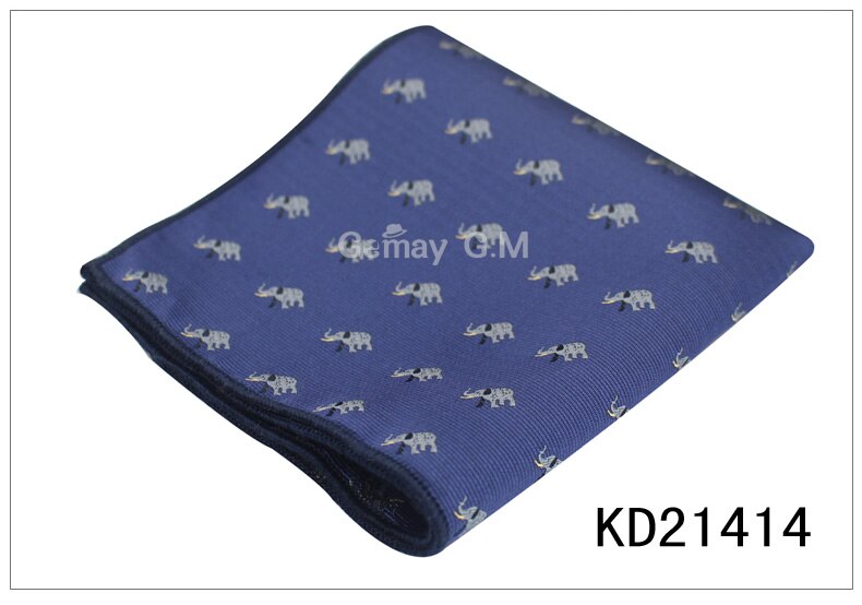 Merk heren zakdoek zakdoek dieren pochet zakelijke pakken borst handdoek zakdoek heren polyester garen pak zakdoeken: Kd21414