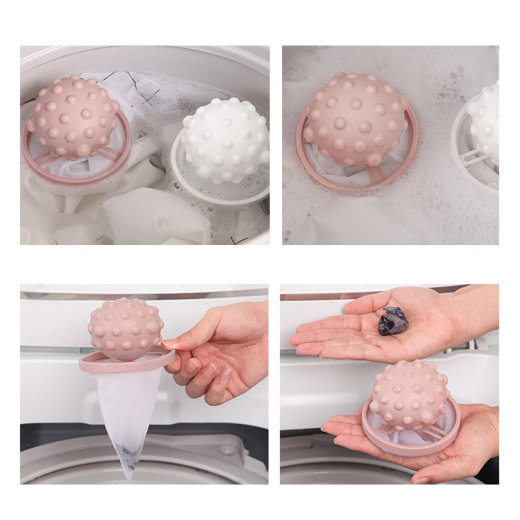 Washing Machine Floating Lint Mesh Trap Bag Floating Lint Hair Catcher Mesh Pouch Bathroom Floating Pet Fur Catcher Household