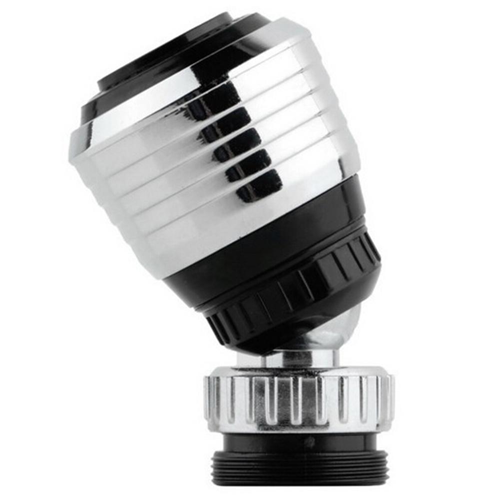 Grifo giratorio de 360 grados, punta de filtro de agua, grifo de burbujeo, economizador antisalpicaduras, grifos de cocina, suministros negro