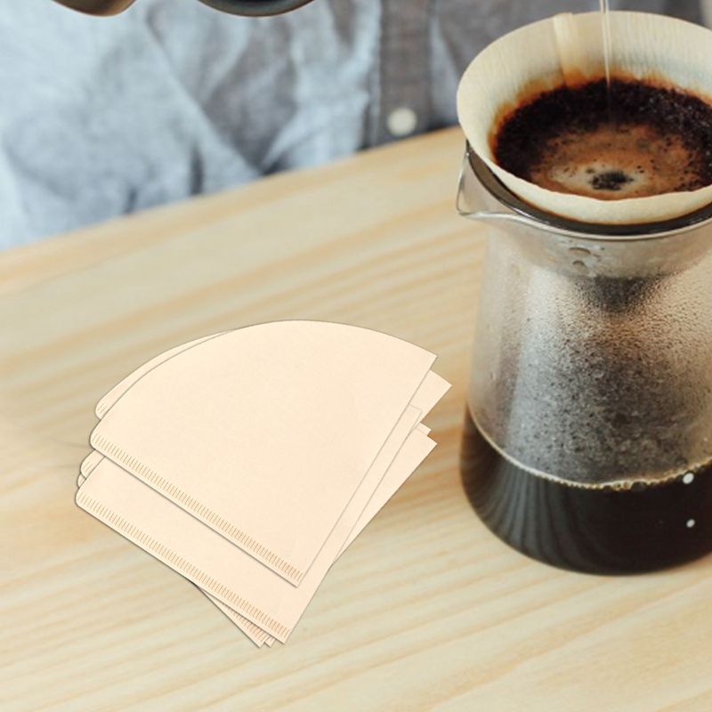 Uusin  v60 suodatinkuppi erikois 102 kahvi suodatinpaperi kahvi suodatinpaperit valkaisemattomat alkuperäinen puinen tippapaperi kartiomainen arkki