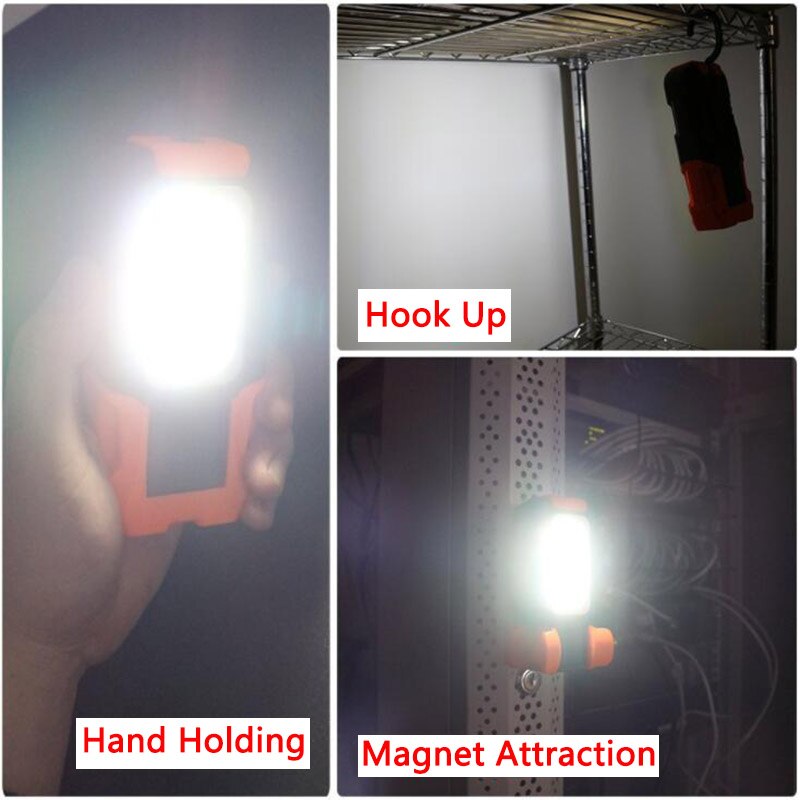 Outdoor Haak Nachtlampje Fakkel Thuis Hand Werk Flash Licht Wandelen Hand Led Zaklamp Magnetische Voor Auto Reparatie Camping