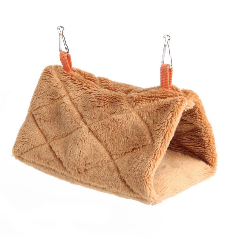 Casa colgante para mascotas, cama hamaca de algodón, Nesters, casa , tienda de campaña para pájaros, hámster, ardilla, animales pequeños: Hammock Beige Yellow