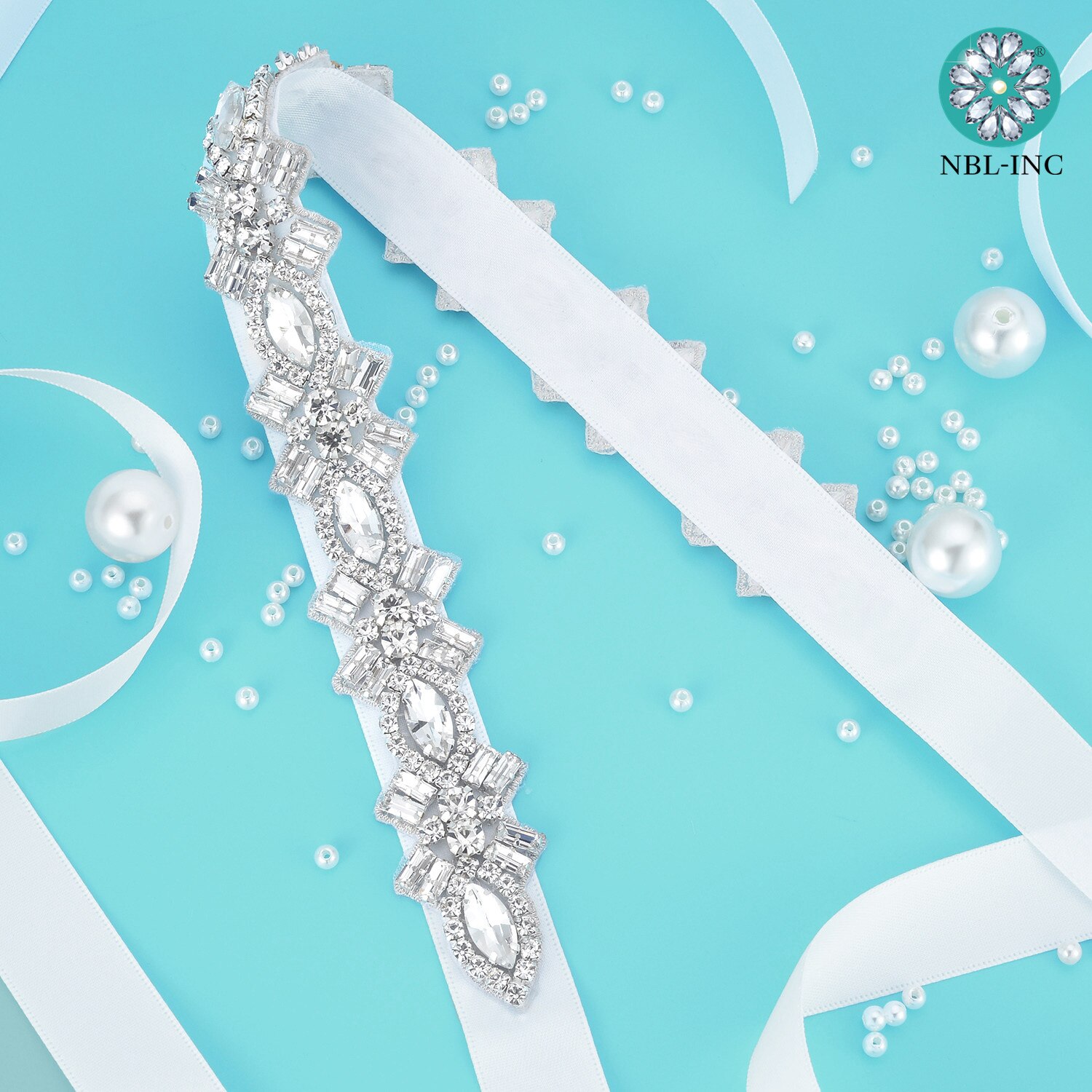 (1Pc) Strass Bruids Riem Bruiloft Met Kristal Diamant Trouwjurk Accessoires Riem Sash Voor Trouwjurk Wdd